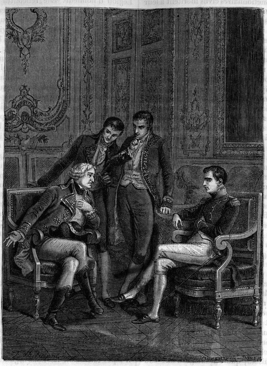 Jean Jacques Regis de Cambaceres Exhibiting at Bonaparte, Then First Consul, and to His Brothers Joseph and Lucien, His Ingenious Combination to Make Him Named Bonaparte Consul for Life by Felix (after) Philippoteaux
