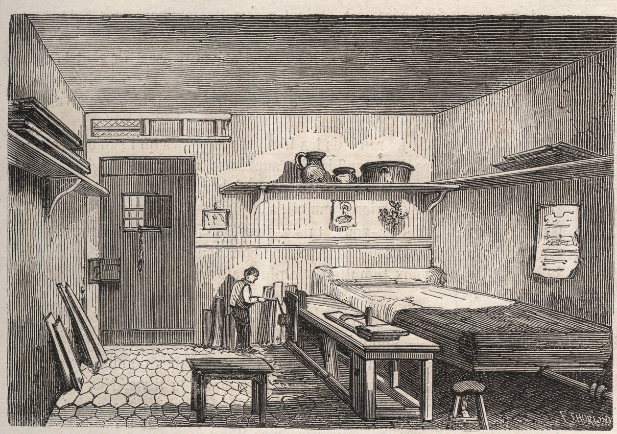 Paris - Prison de la Petite Roquette (Prison for Women and Adolescents) by Felix (after) Thorigny