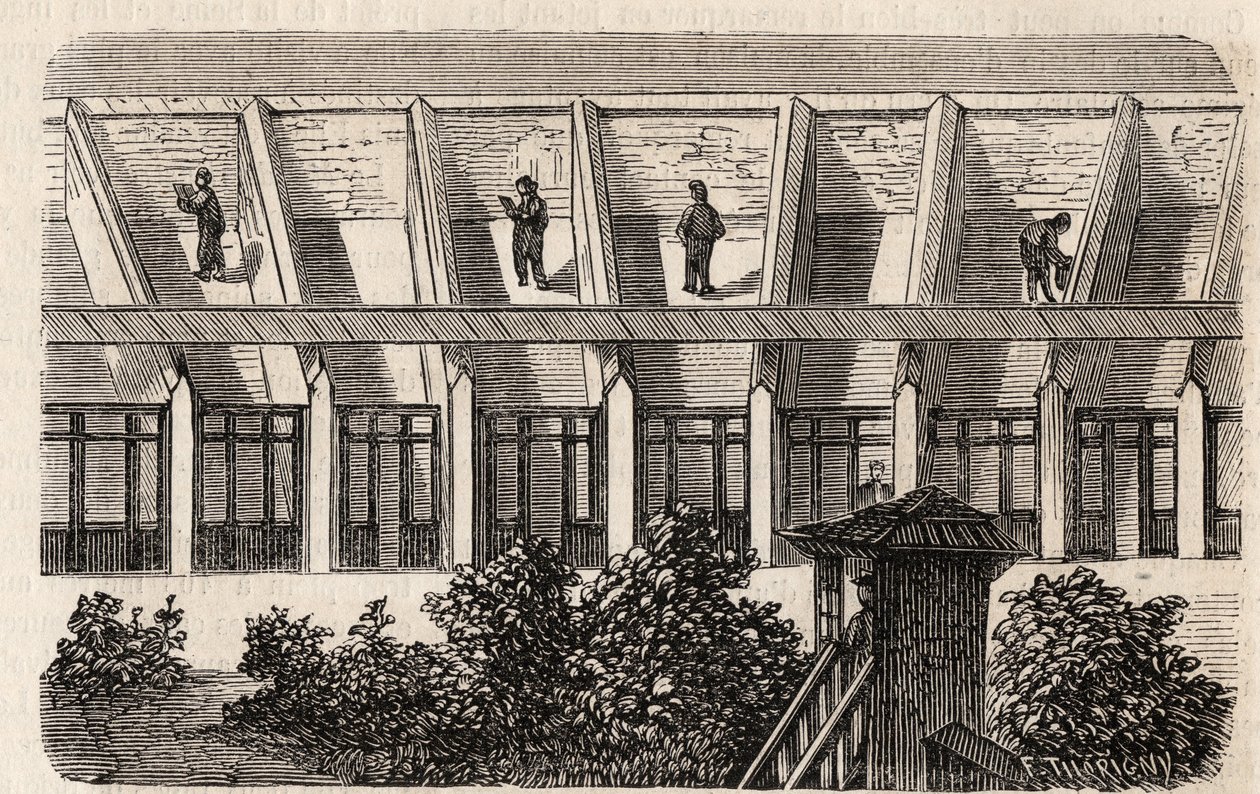 Paris - Prison de la Petite Roquette (prison for women and adolescents) by Felix (after) Thorigny