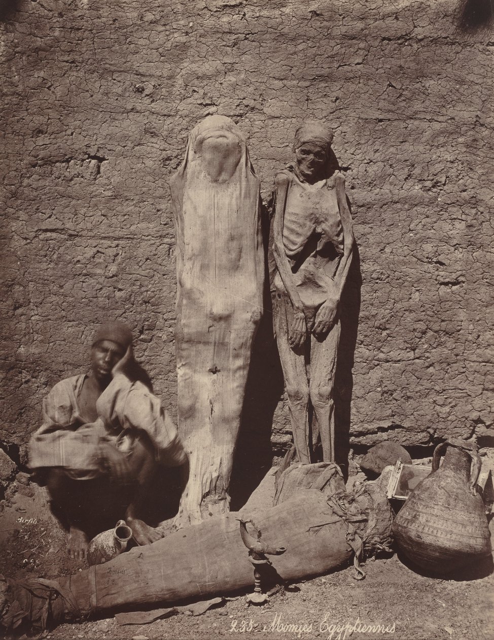 Egyptian Mummies, c.1870 by Félix Bonfils