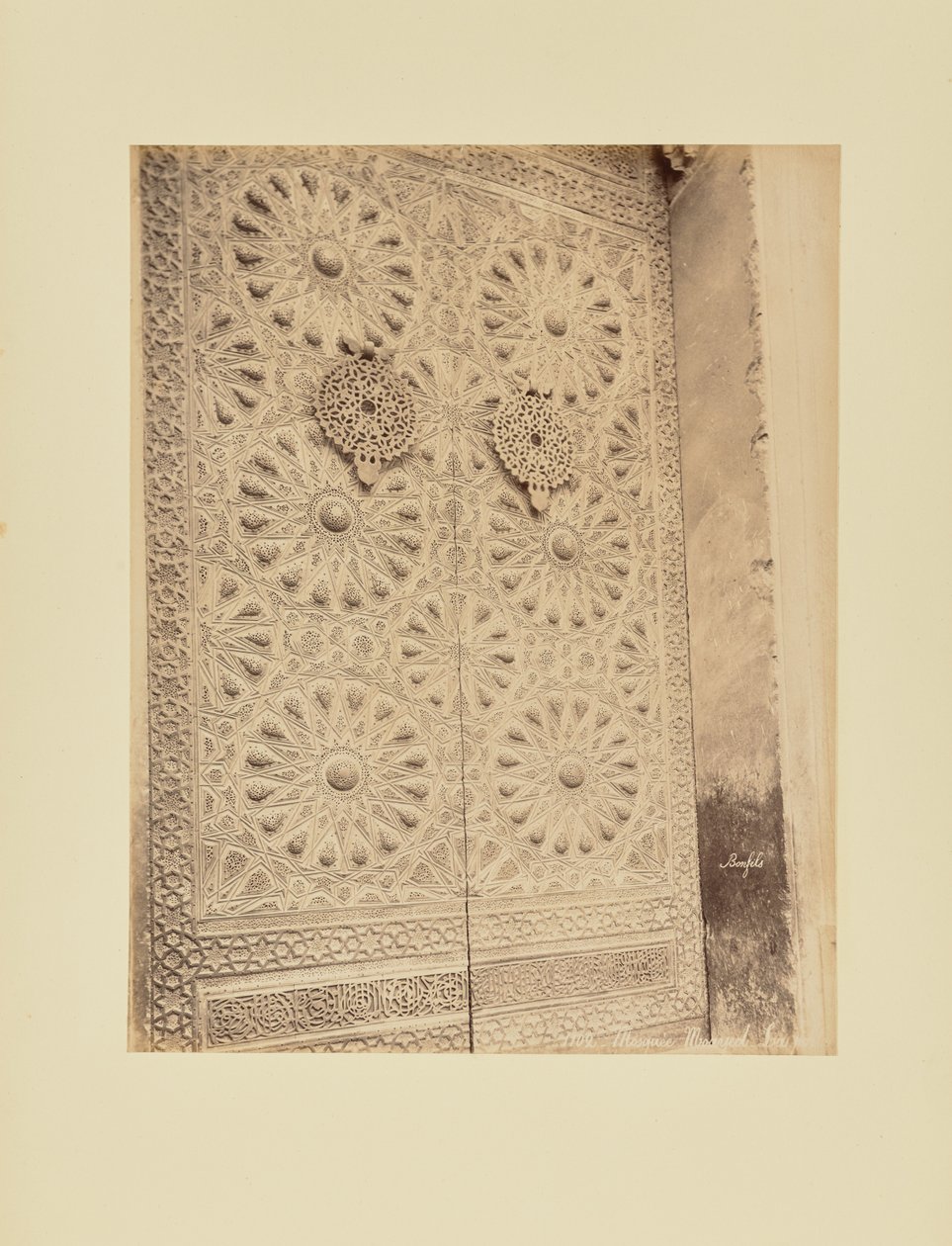Mosque Moayed - The Door by Félix Bonfils