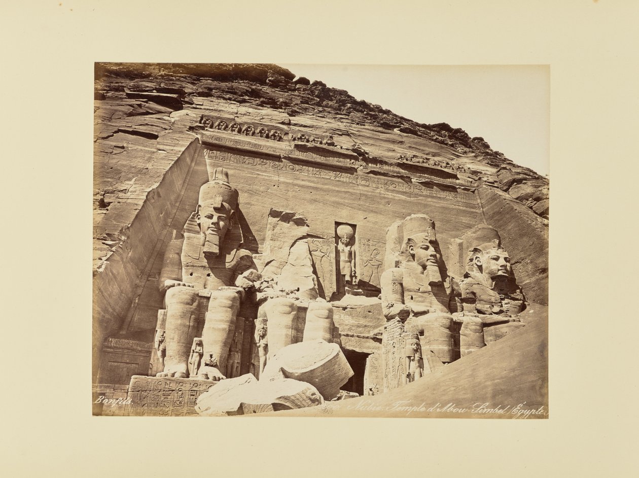 Nubia. Temple of Abu Simbel, Egypt by Félix Bonfils