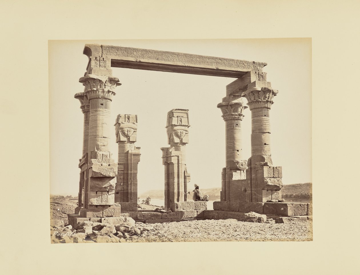 Nubia. Temple of Kerdasêh, Egypt by Félix Bonfils