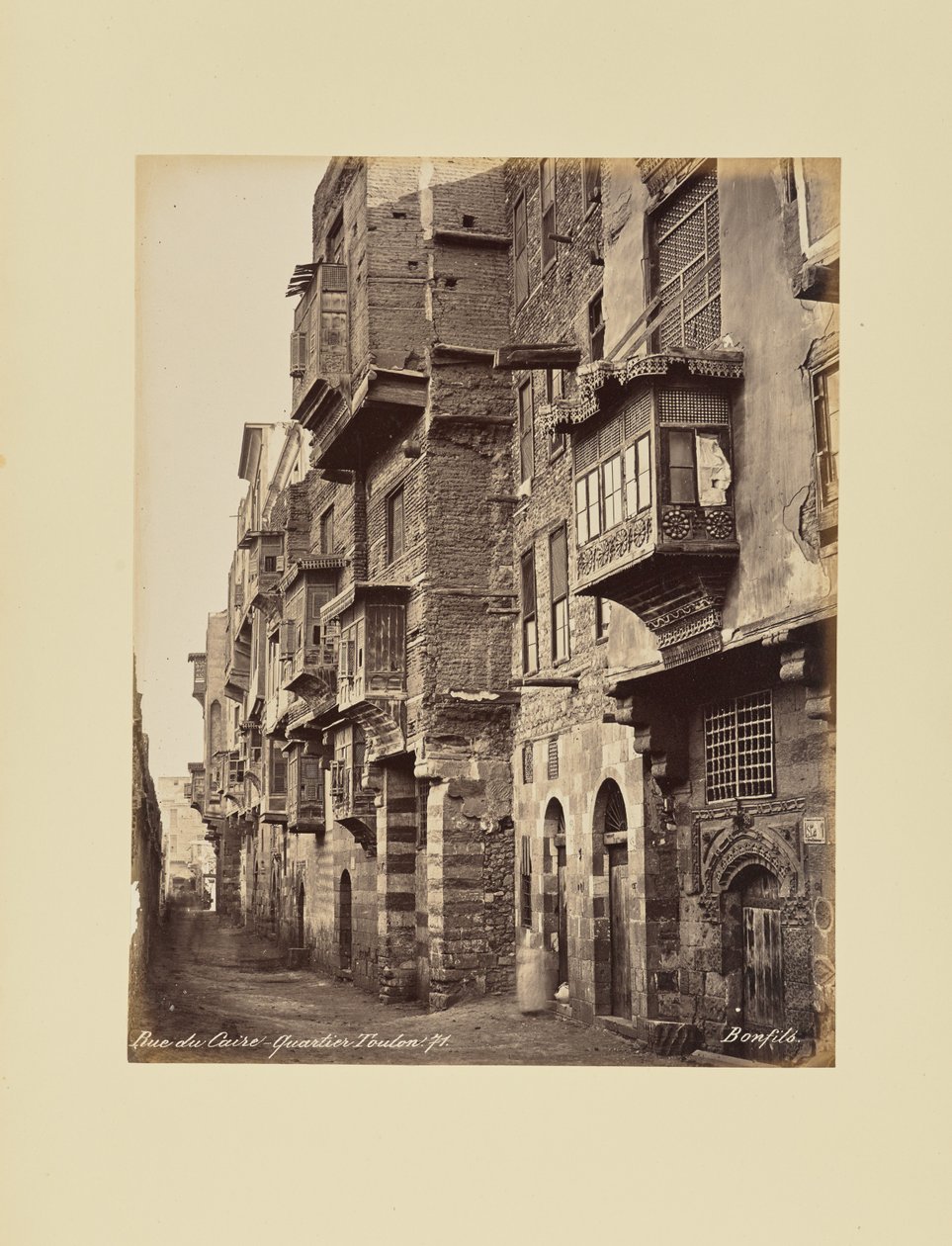 Rue du Caire - Toulon Quarter by Félix Bonfils