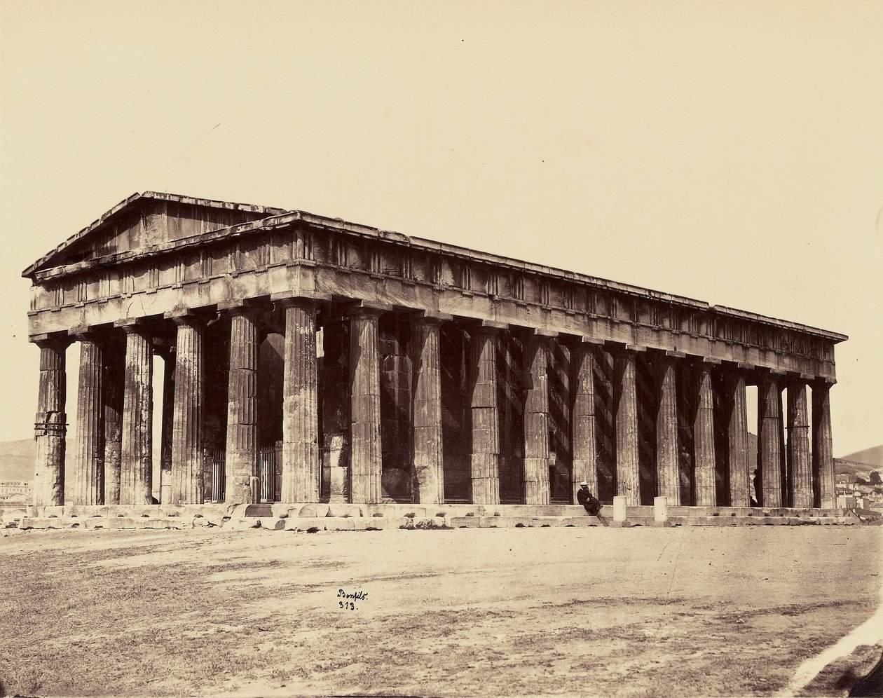 Temple of Theseus - Athens. [Hephaistion] by Félix Bonfils