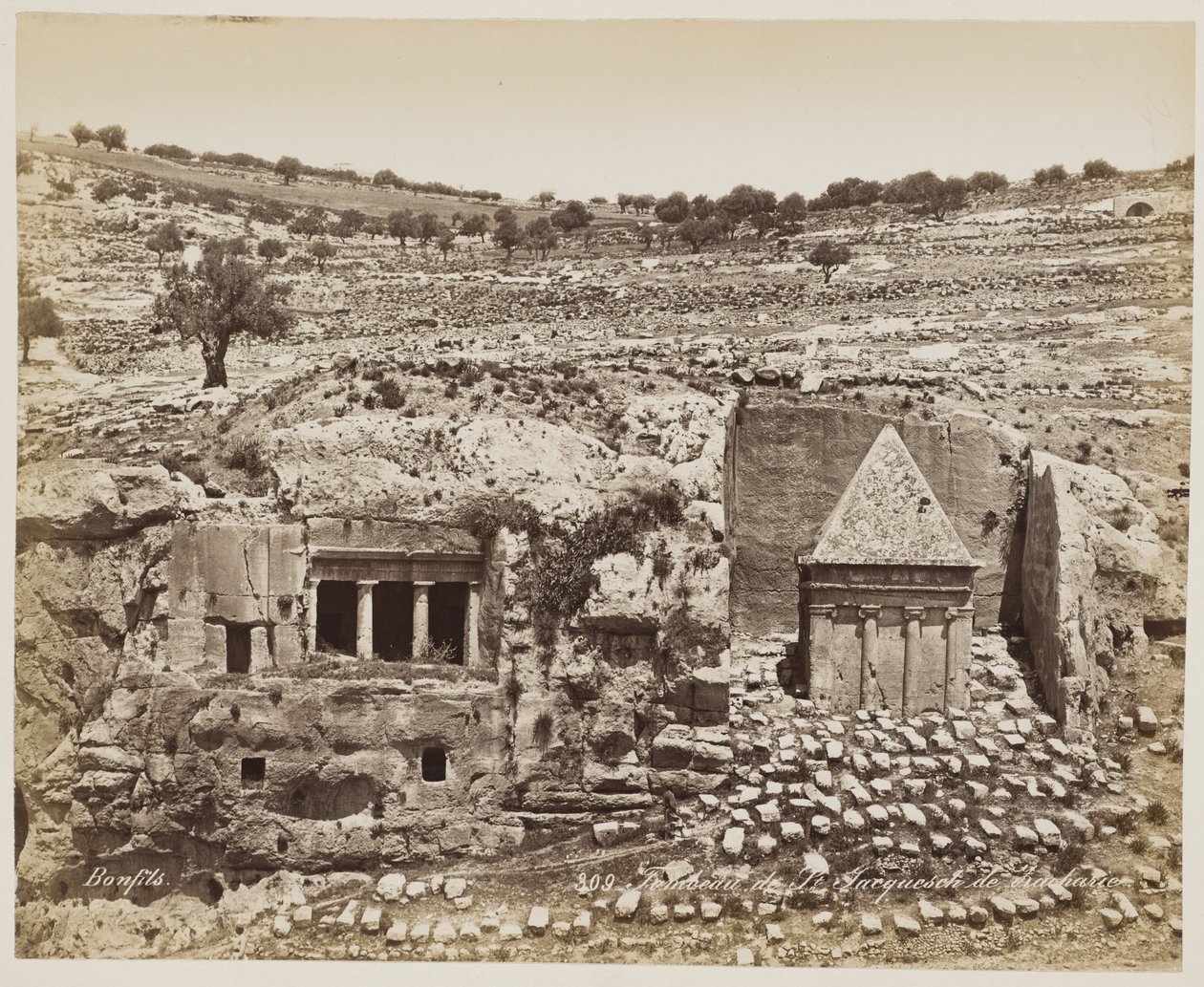 Tomb of St. Jacquesch #309 by Félix Bonfils