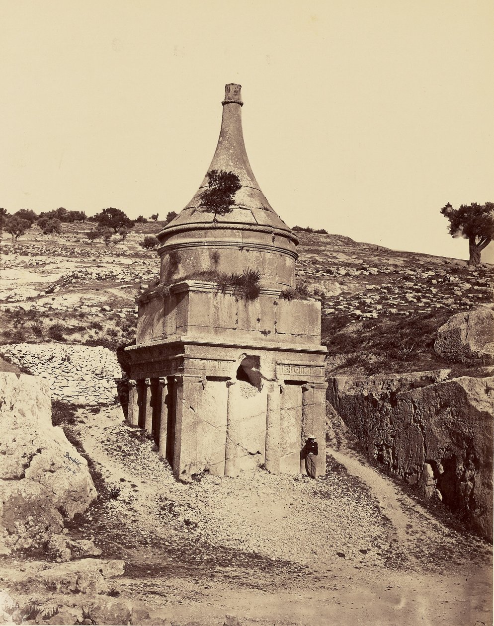 Tomb of Absalom - Jerusalem by Félix Bonfils