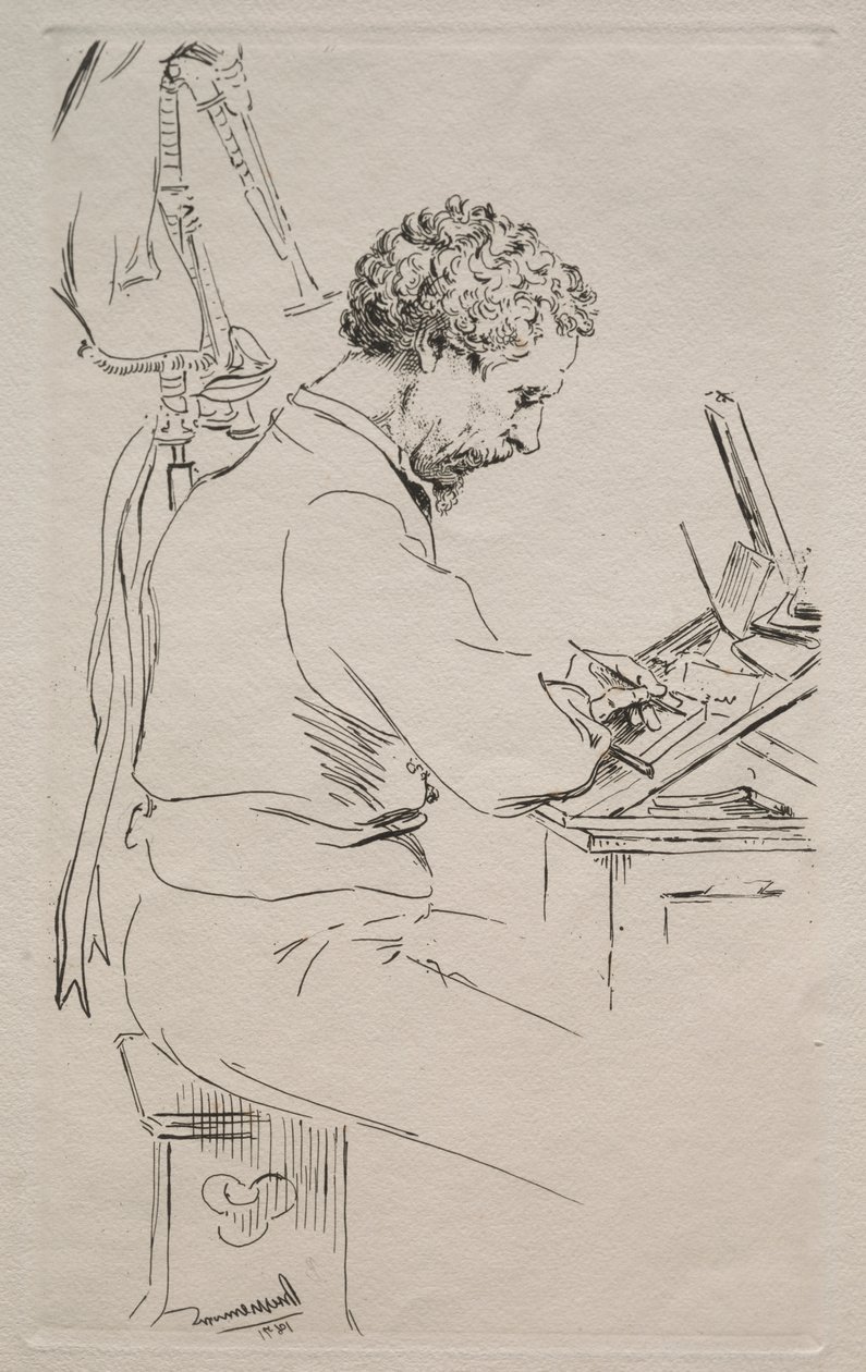 Charles Kean by Felix Bracquemond