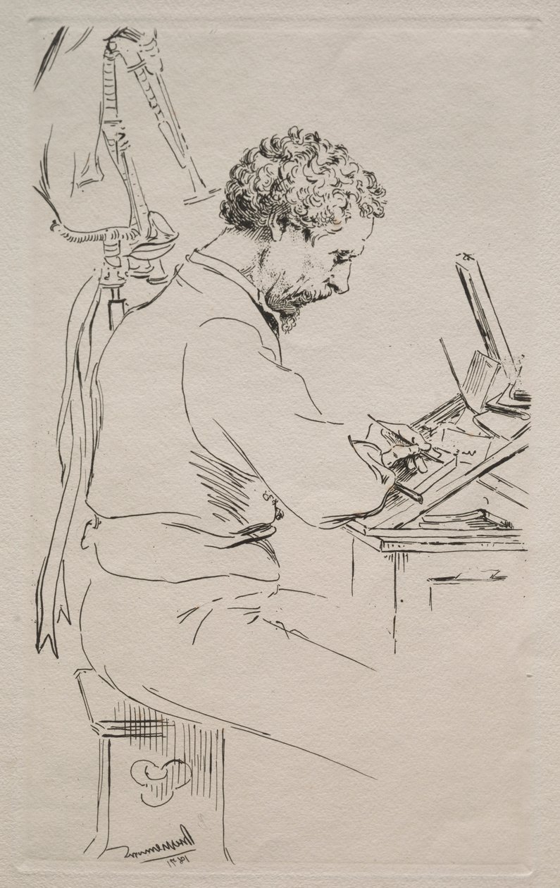 Charles Kean by Felix Bracquemond