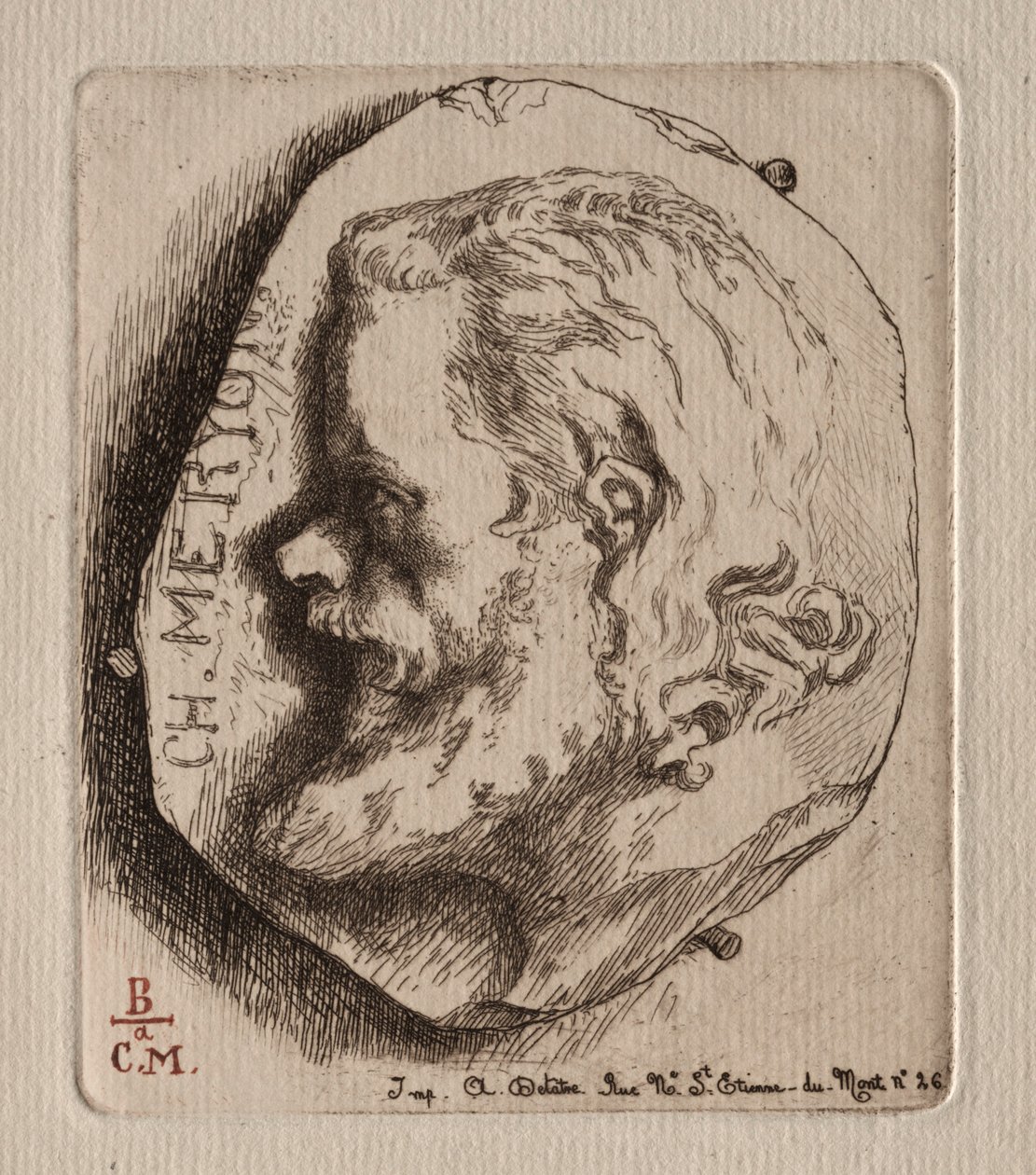 Charles Meryon, 1854 by Felix Bracquemond