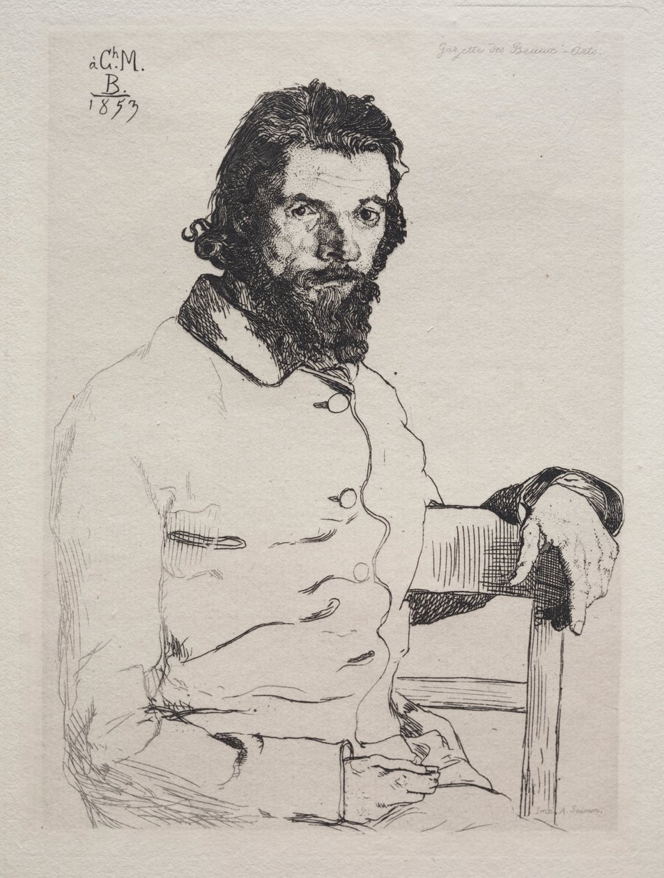 Charles Méryon, 1884 by Felix Bracquemond