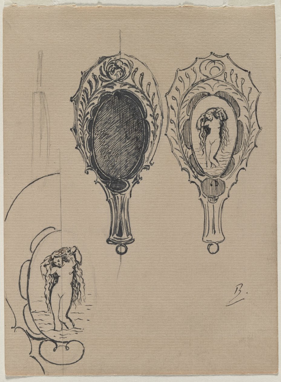 Design for a Hand Mirror by Felix Bracquemond