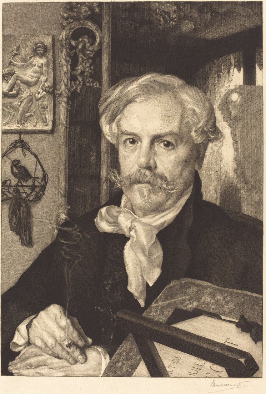Edmond de Goncourt by Felix Bracquemond