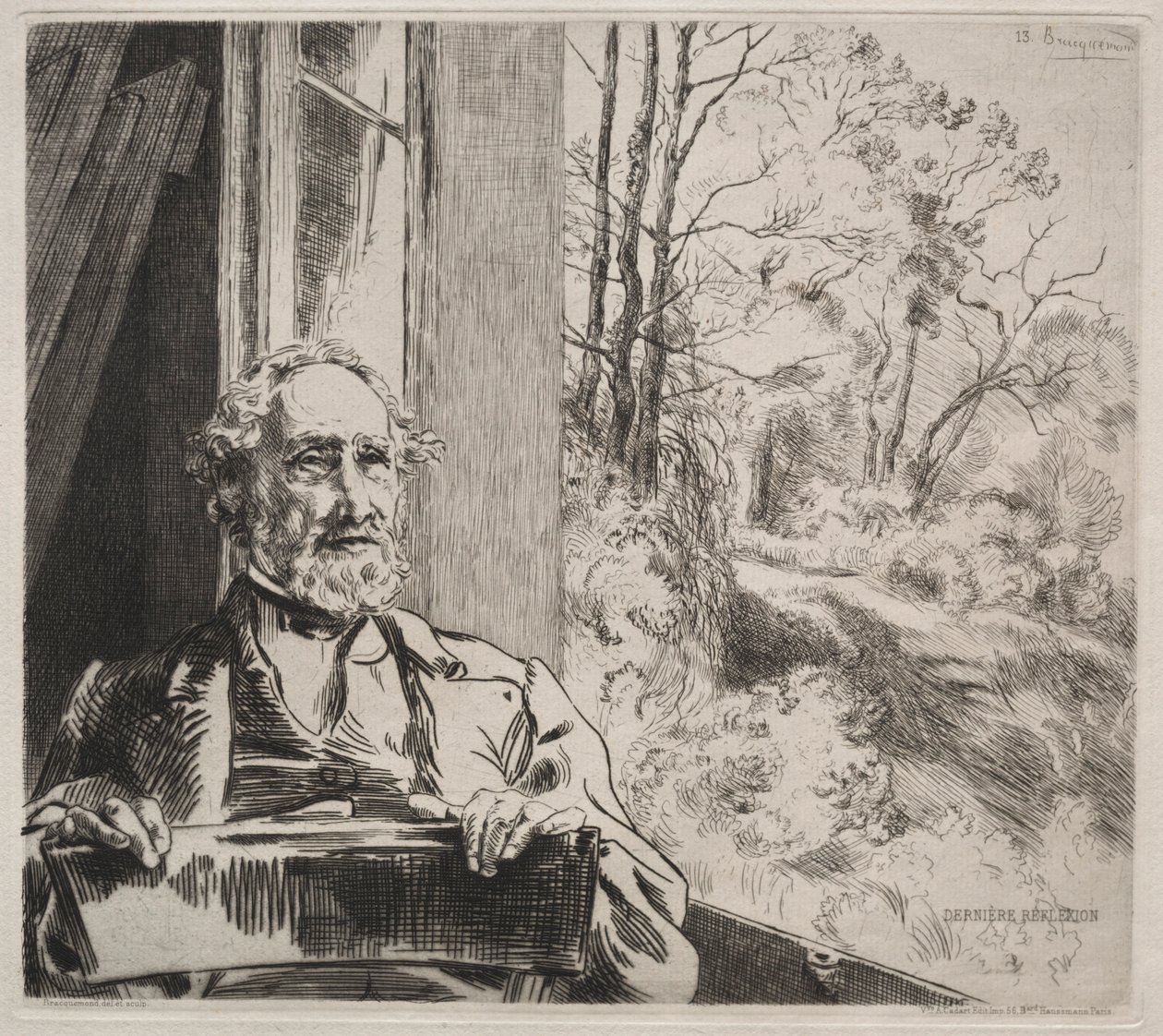 Meyer-Heine, c. 1872 by Felix Bracquemond