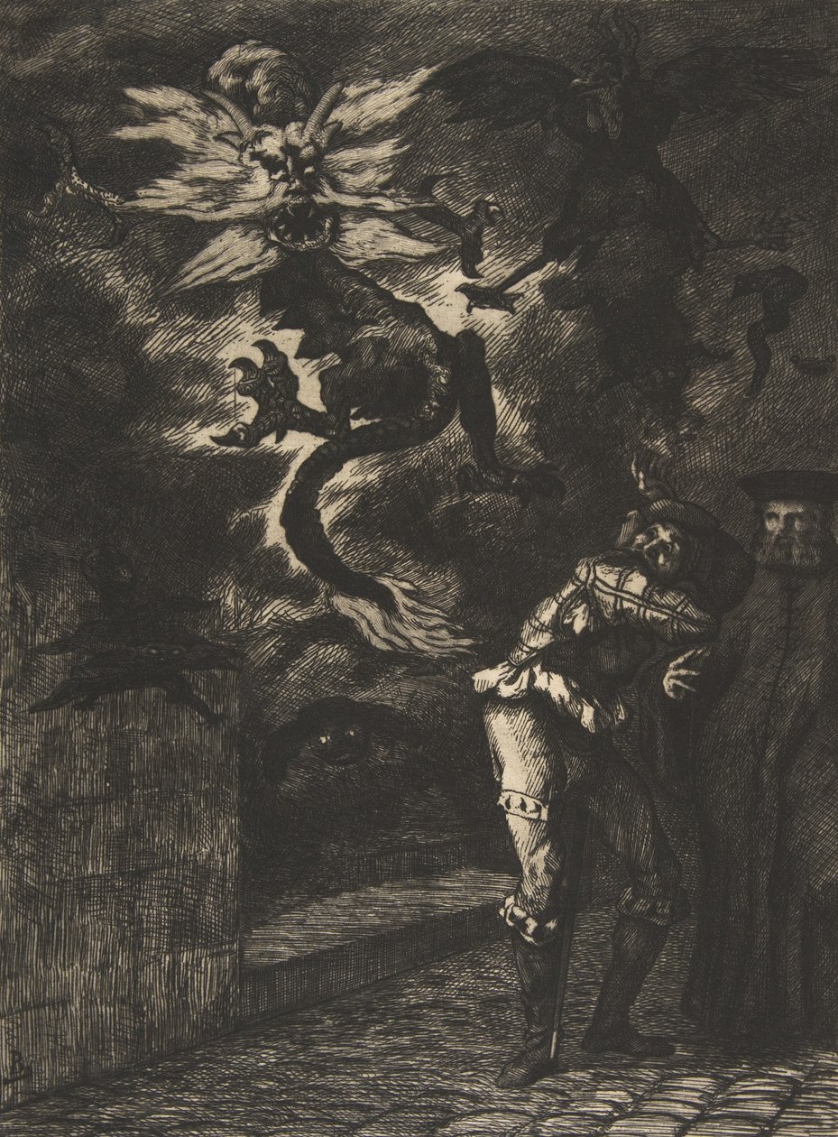 Panurge Leaving Raminagrobis by Felix Bracquemond
