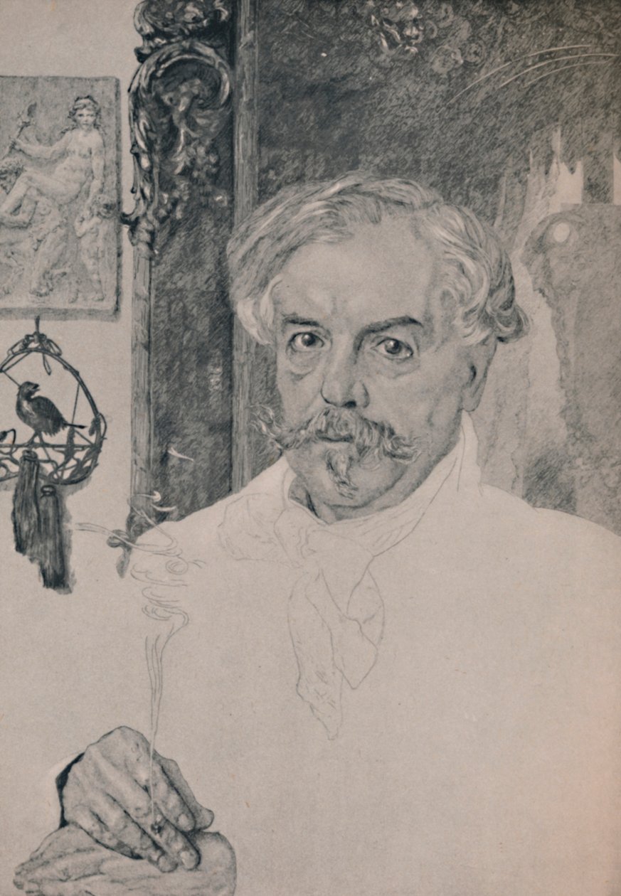 Portrait of Edmund De Goncourt, 1882 by Felix Bracquemond