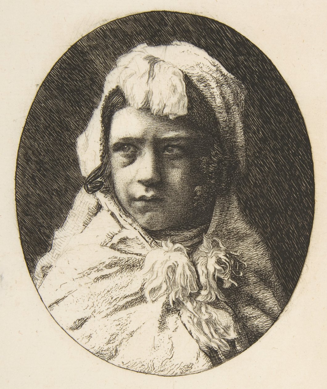 Portrait of Henri Houssaye, as a child by Felix Bracquemond