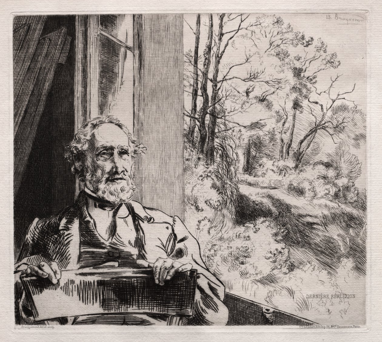 Portrait of Meyer Heine by Felix Bracquemond
