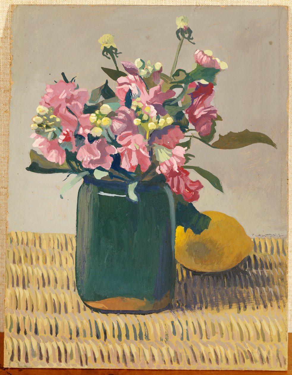 A Bouquet of Flowers and a Lemon, 1924 by Felix Edouard Vallotton