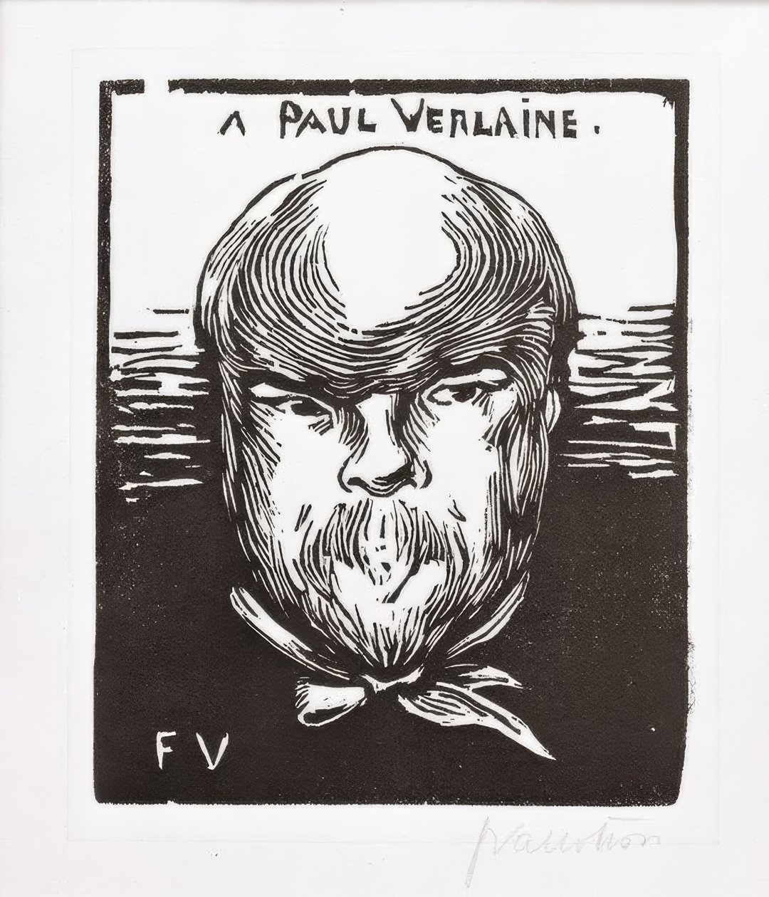 To Paul Verlaine by Felix Edouard Vallotton