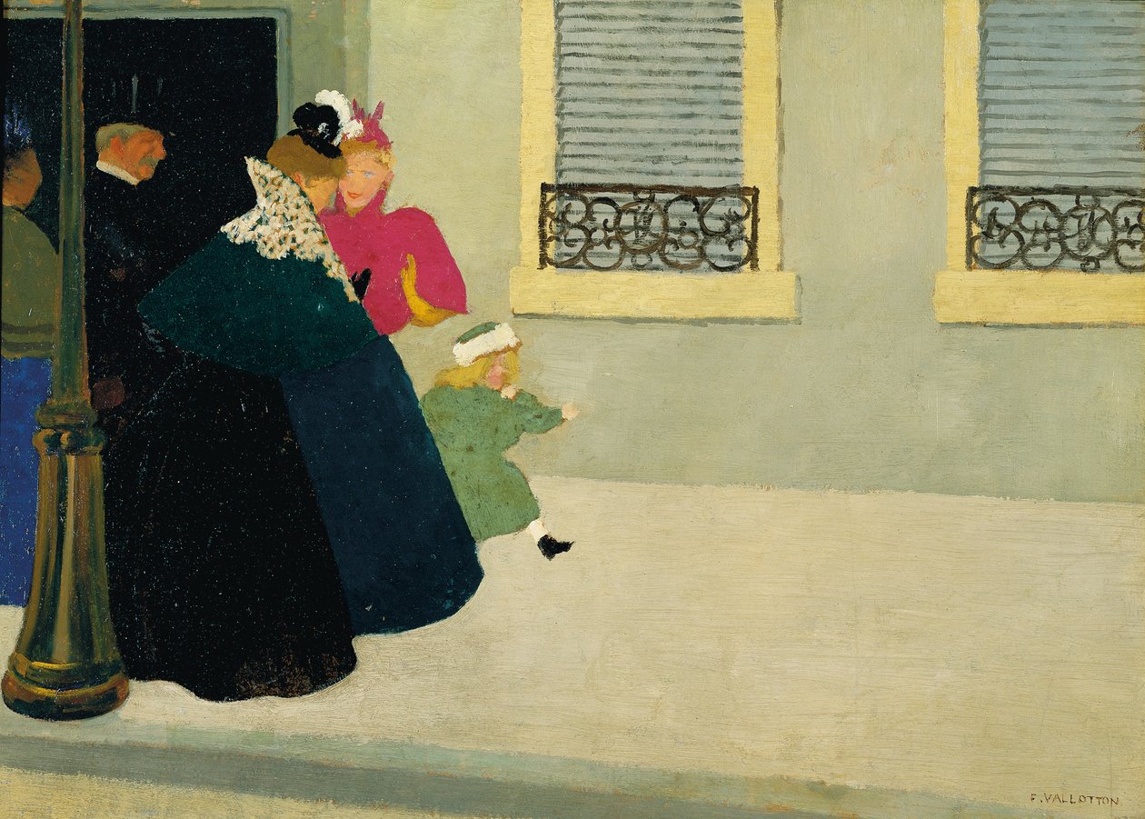 A Walk, c.1895 by Felix Edouard Vallotton