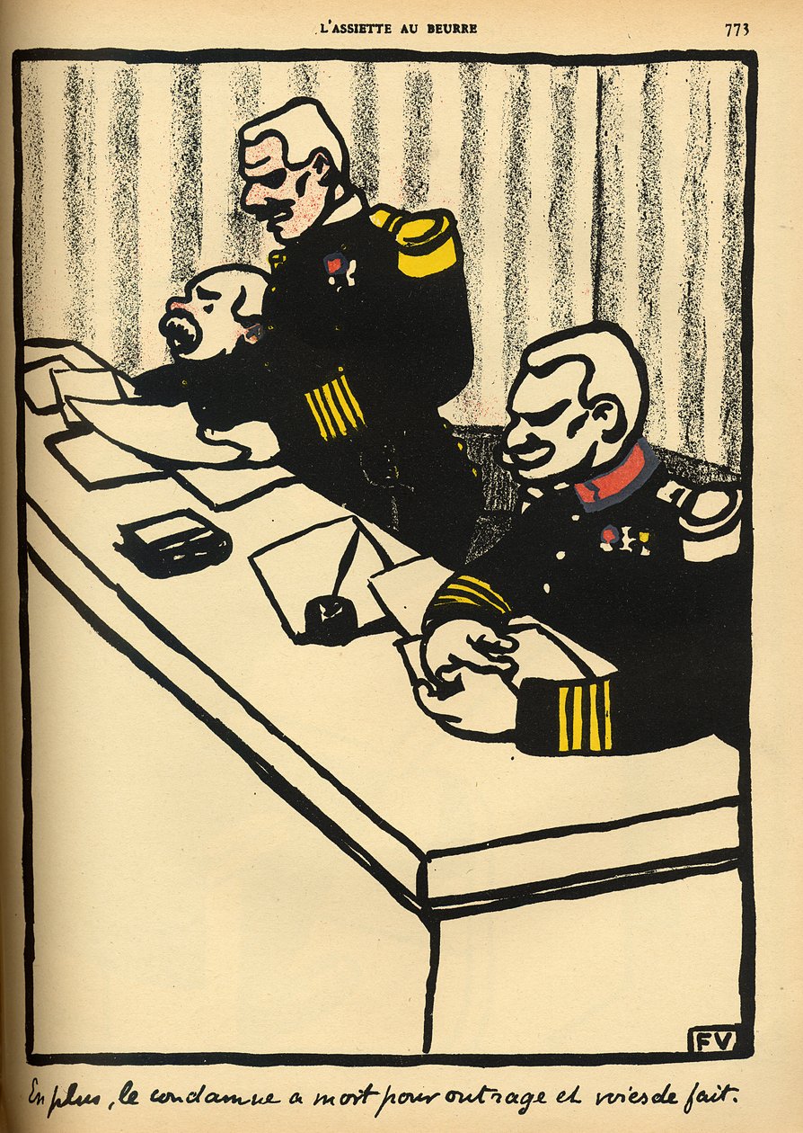 A Military Tribunal Pronounces a Death Sentence, from 