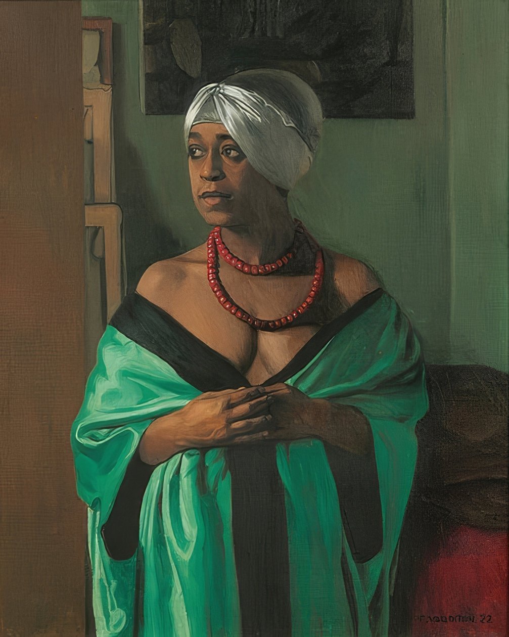 Aïcha. 1922 by Felix Edouard Vallotton