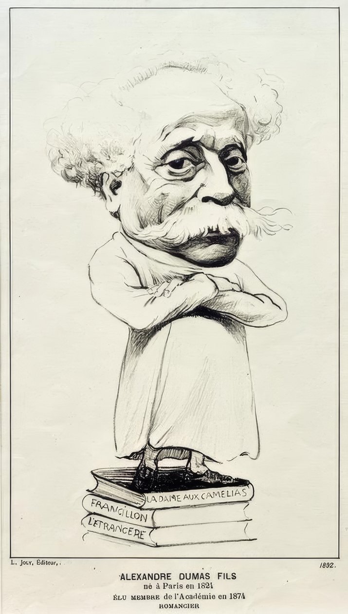 Alexandre Dumas Jr. by Felix Edouard Vallotton