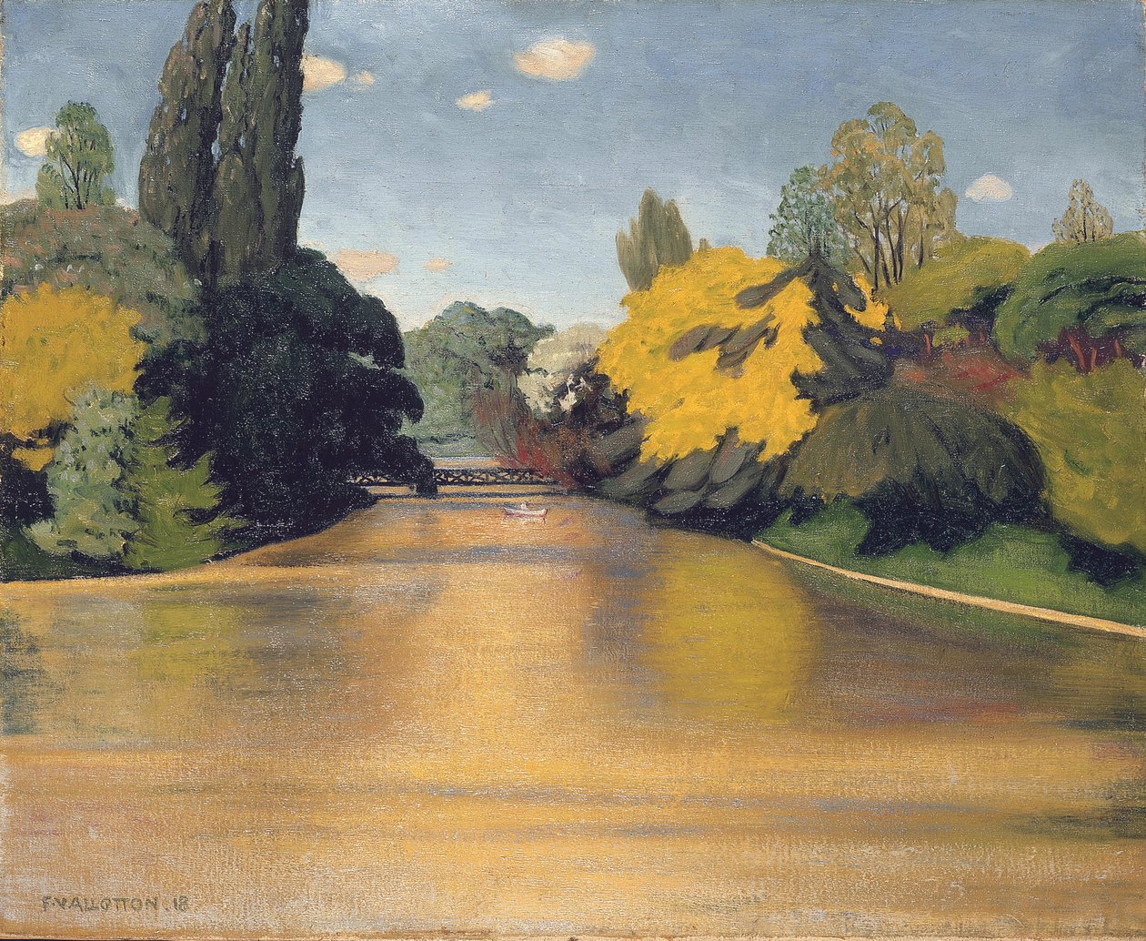 Bois de Boulogne, Las St. James by Felix Edouard Vallotton