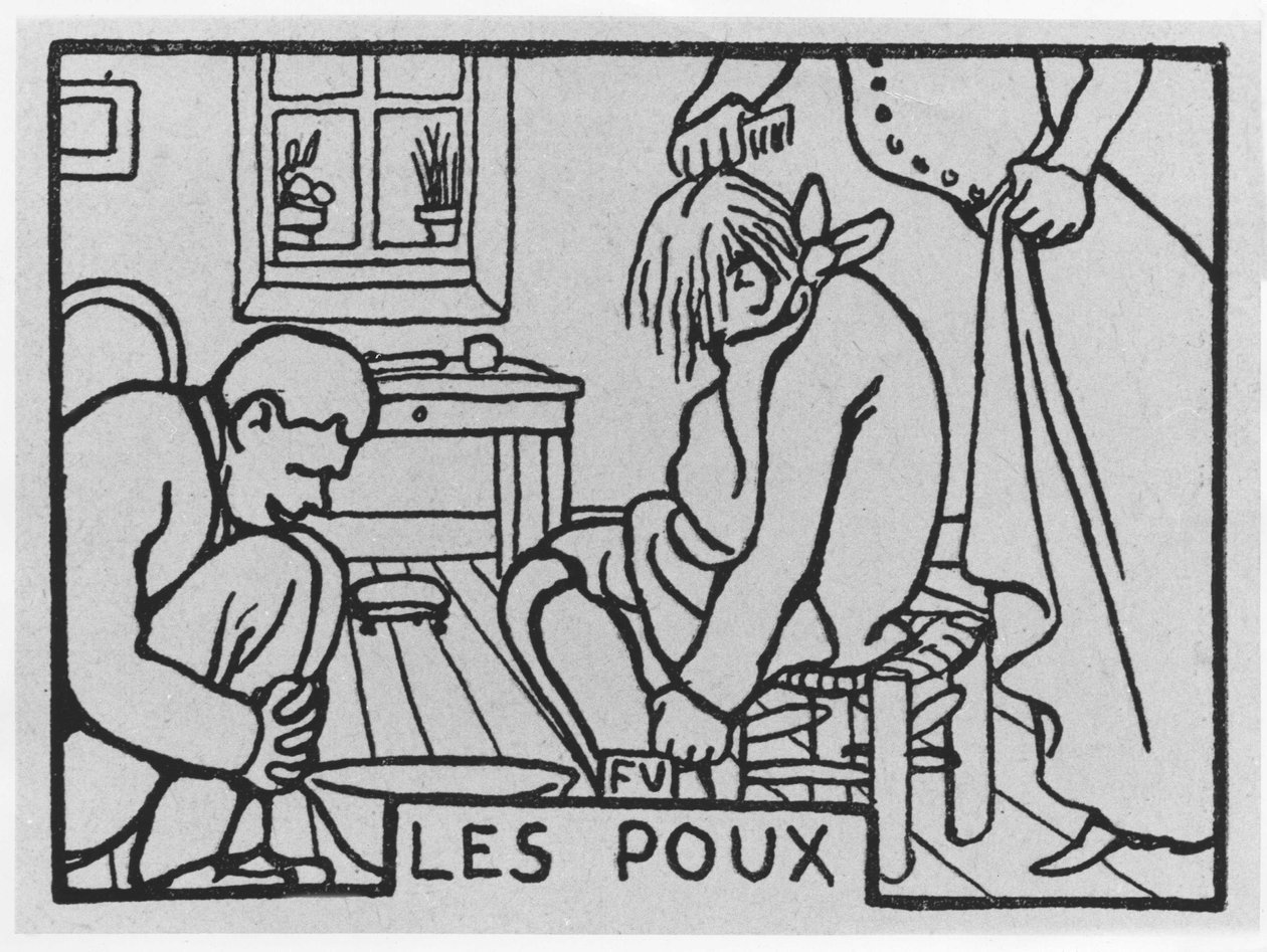 Carrot Head: Lice, written by Jules Renard ed. Flammarion (illustration) by Felix Edouard Vallotton