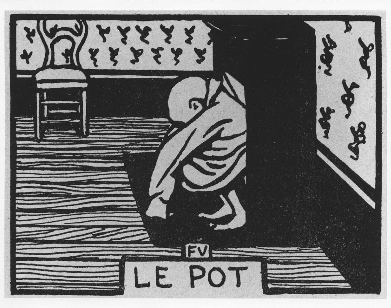 Carrot Poil: The Pot, Jules Renard, illustration by Felix Vallotton, ed. Flammarion by Felix Edouard Vallotton