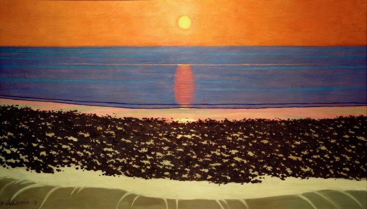 Sunset, Villerville by Felix Edouard Vallotton