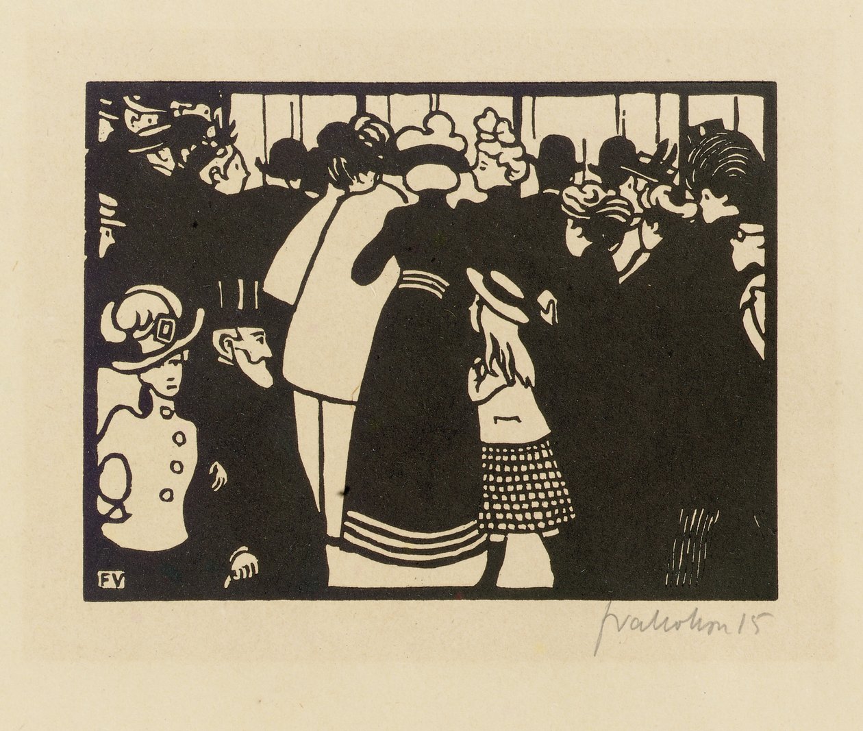 Exposition Universelle 1900 by Felix Edouard Vallotton