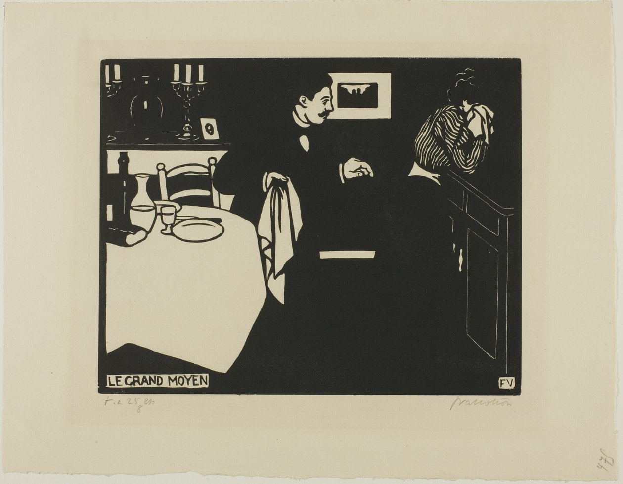 Extreme Measure, plate six from Intimacies by Felix Edouard Vallotton