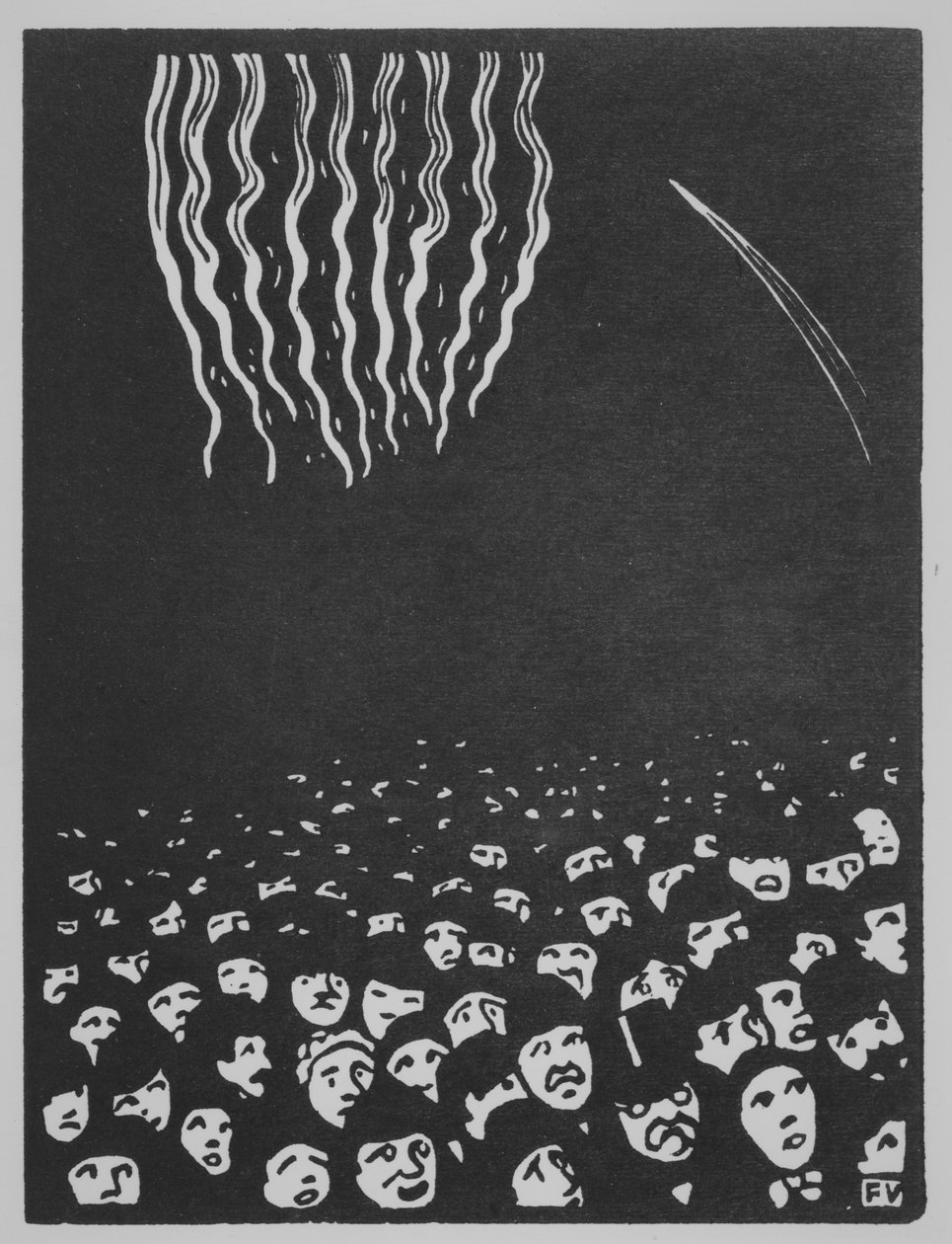 Fireworks, The Worlds Fair VI, 1901 by Felix Edouard Vallotton