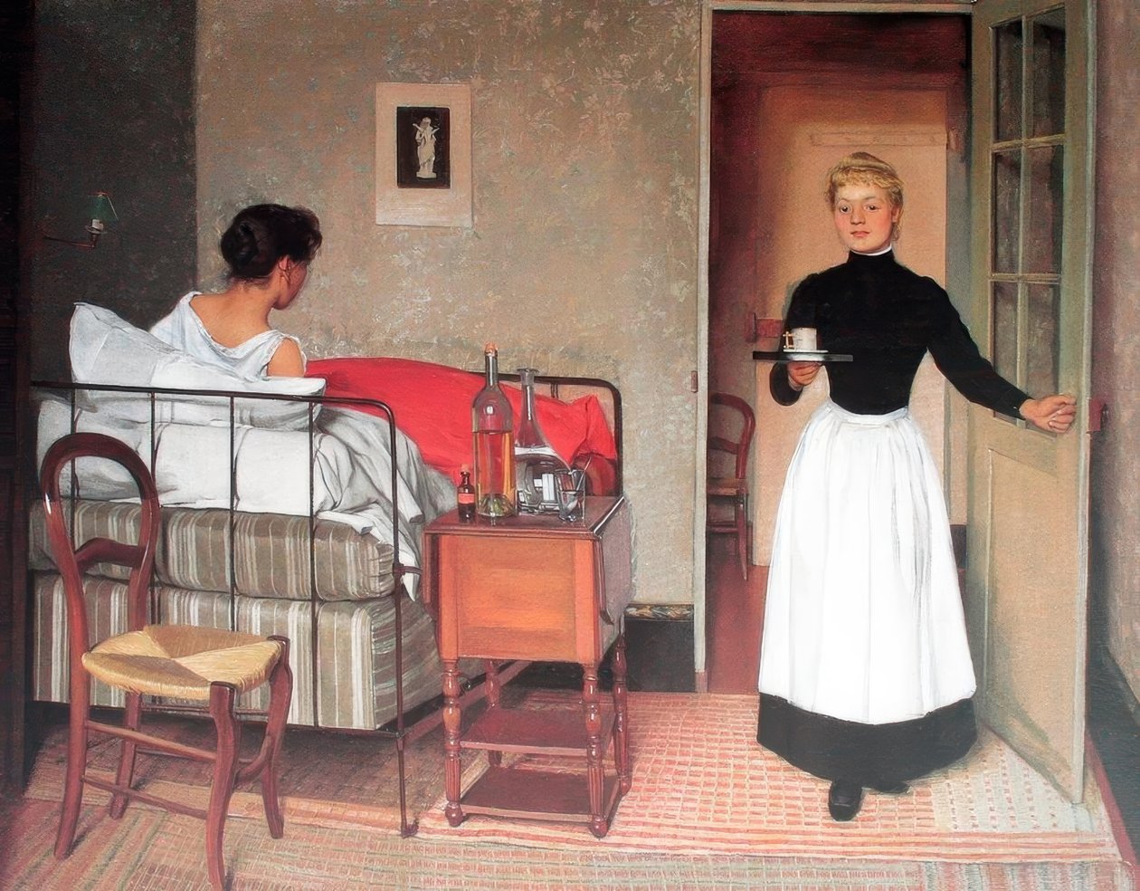 Félix Edouard Vallotton (1865 – 1925) Swiss Painter, 1892 The Patient by Felix Edouard Vallotton
