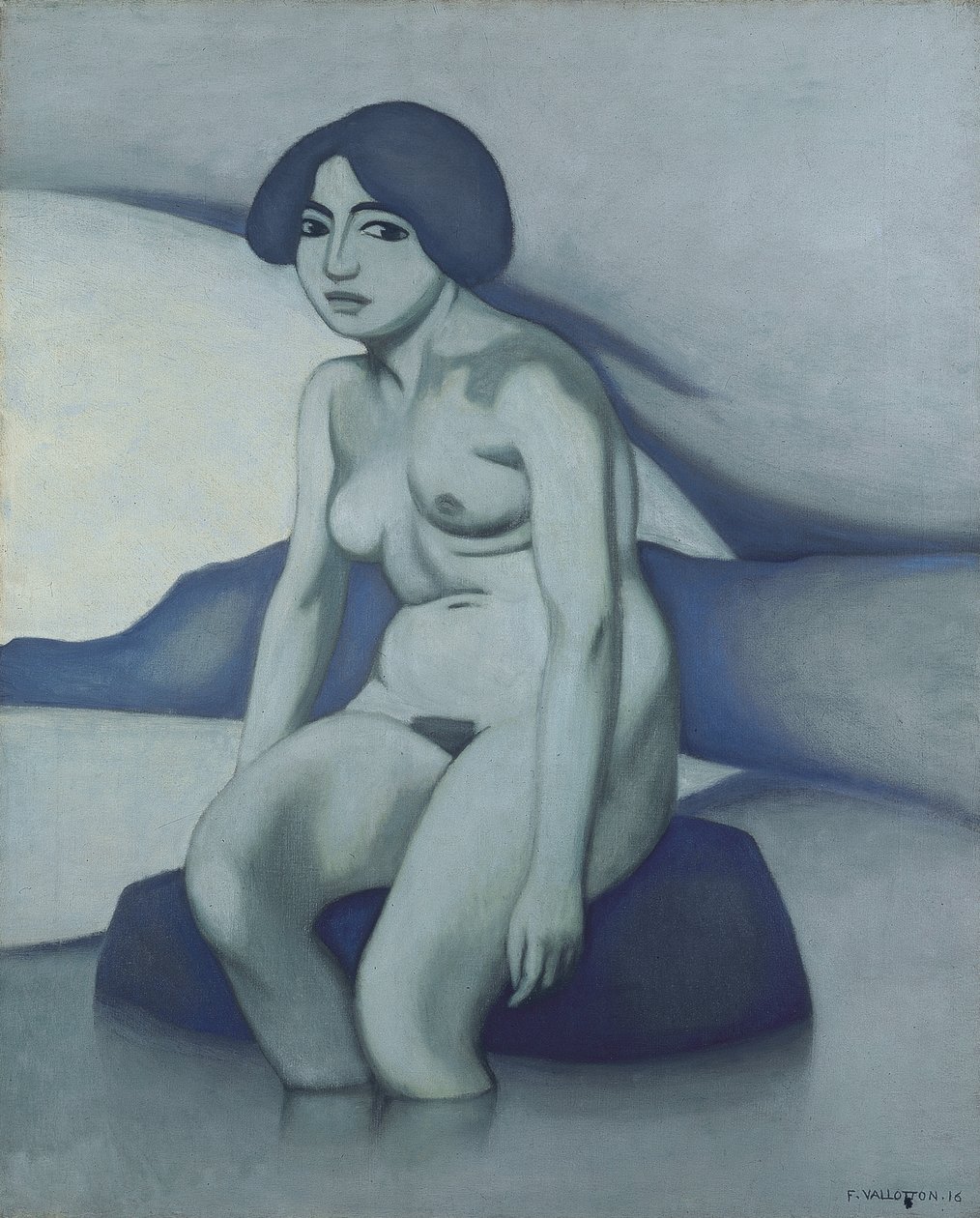 Green Nude by Felix Edouard Vallotton