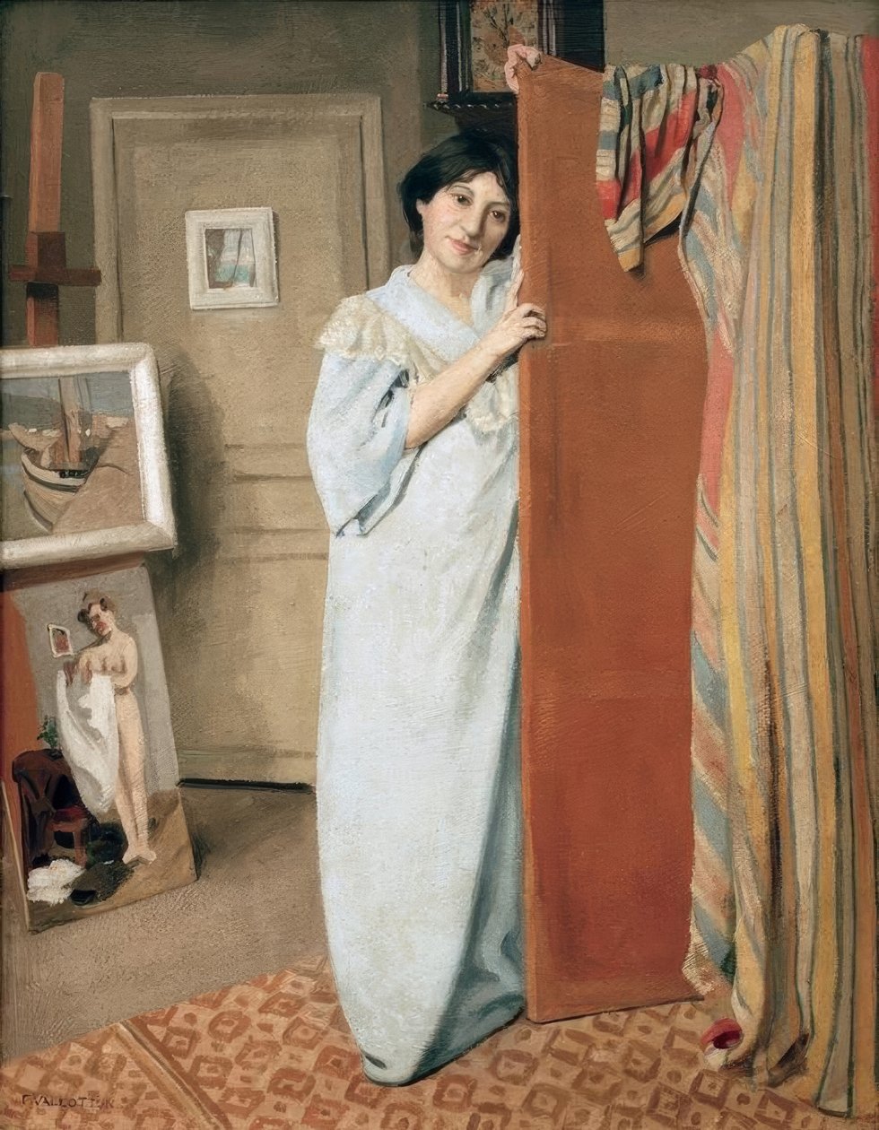 Interior of Studio with the Artist