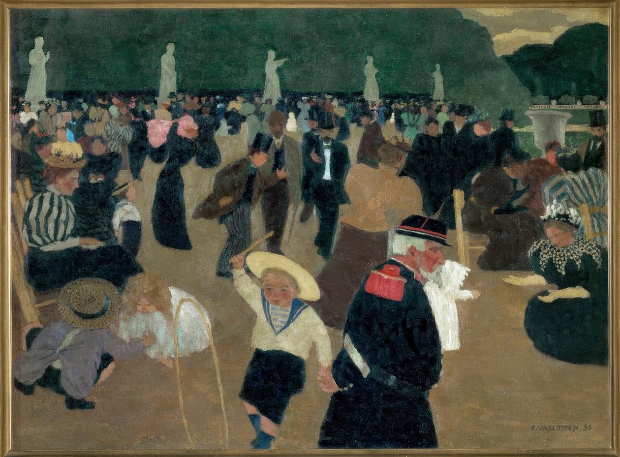 Luxembourg Garden by Felix Edouard Vallotton