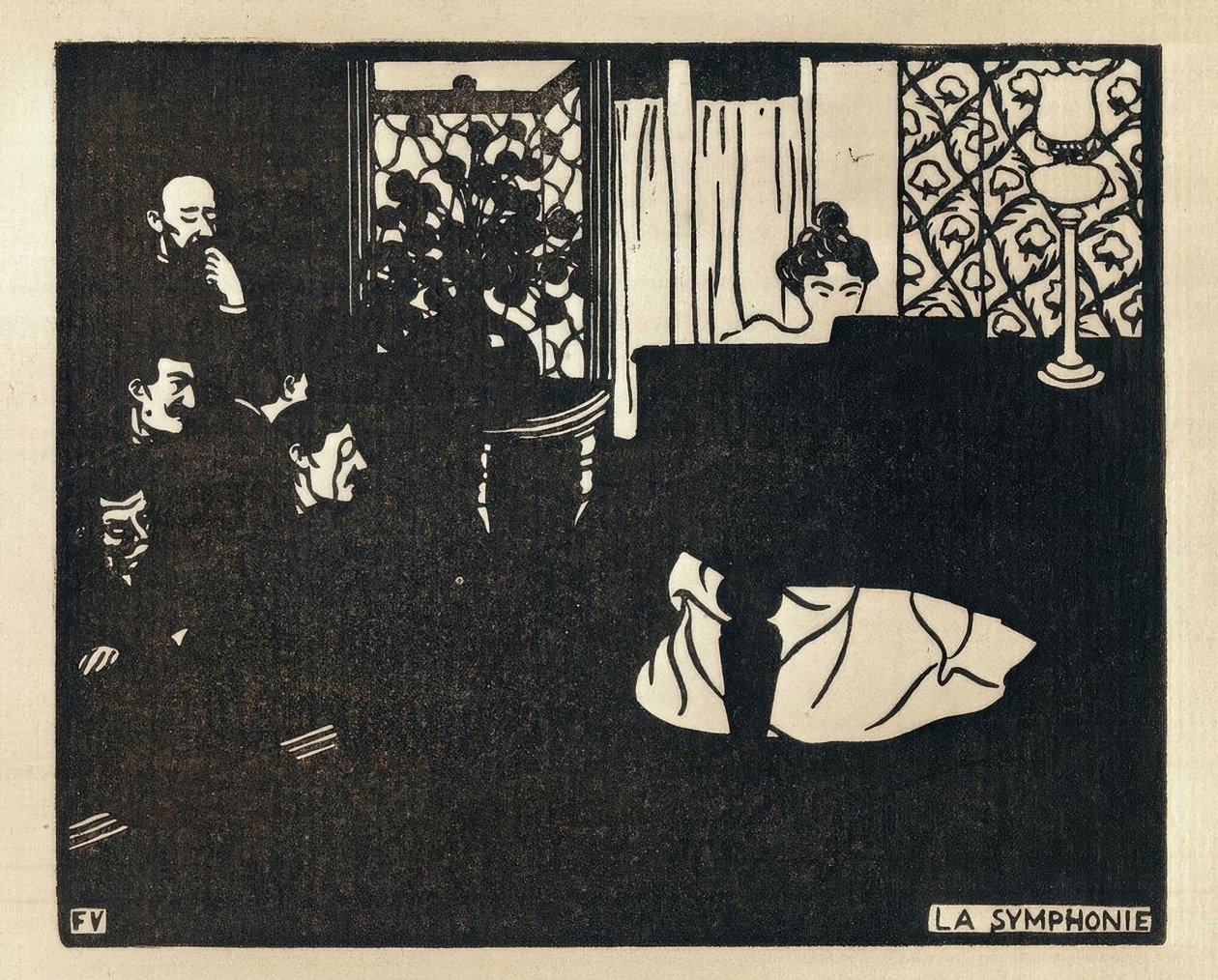 The Symphony by Felix Edouard Vallotton