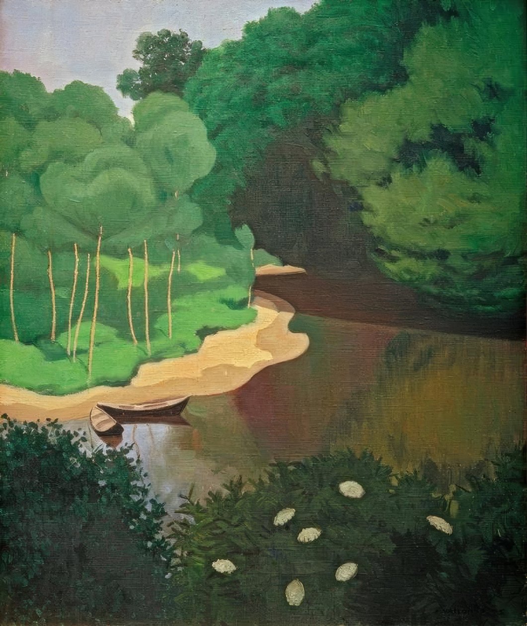 The Dordogne at Carennac by Felix Edouard Vallotton