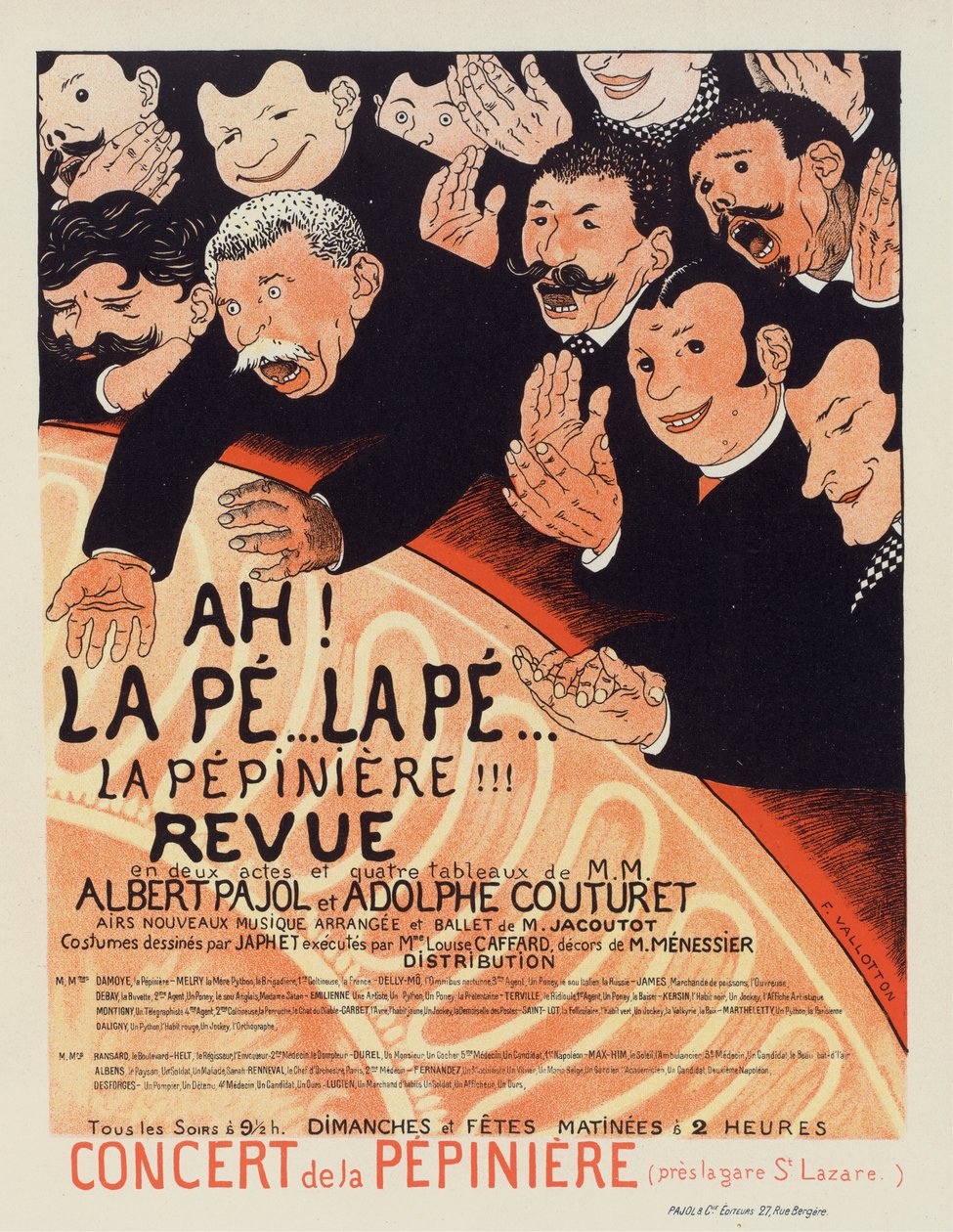 La Pepiniere Revue, ca. 1896-1899 by Felix Edouard Vallotton