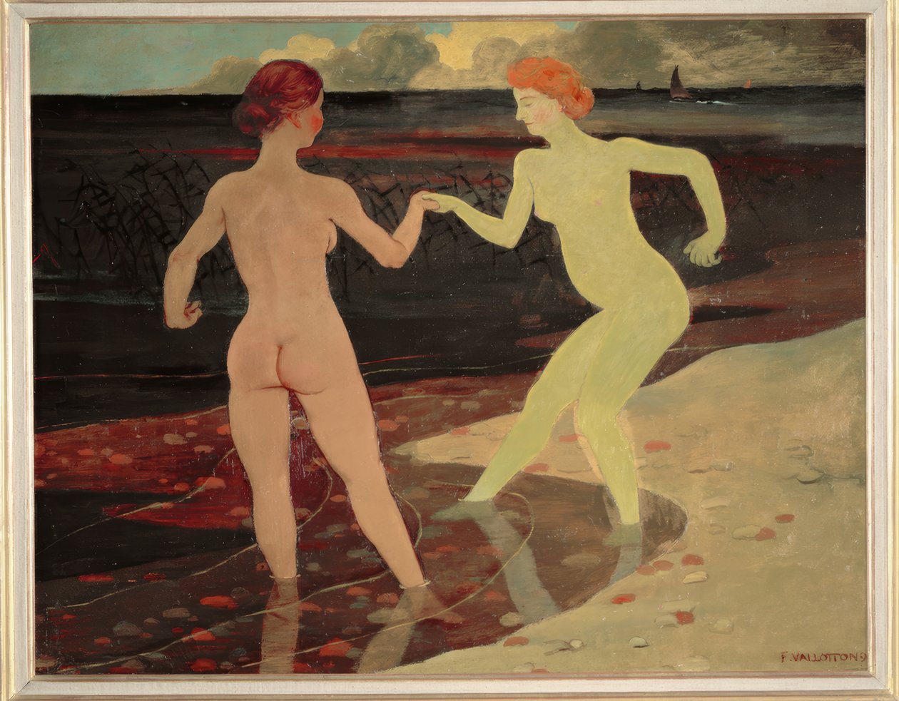 The Mistress and the Servant by Felix Edouard Vallotton
