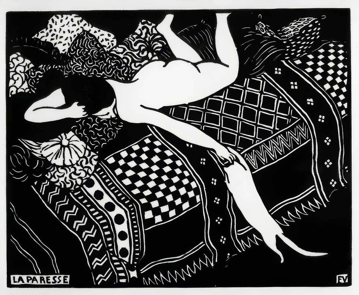 Laziness by Felix Edouard Vallotton