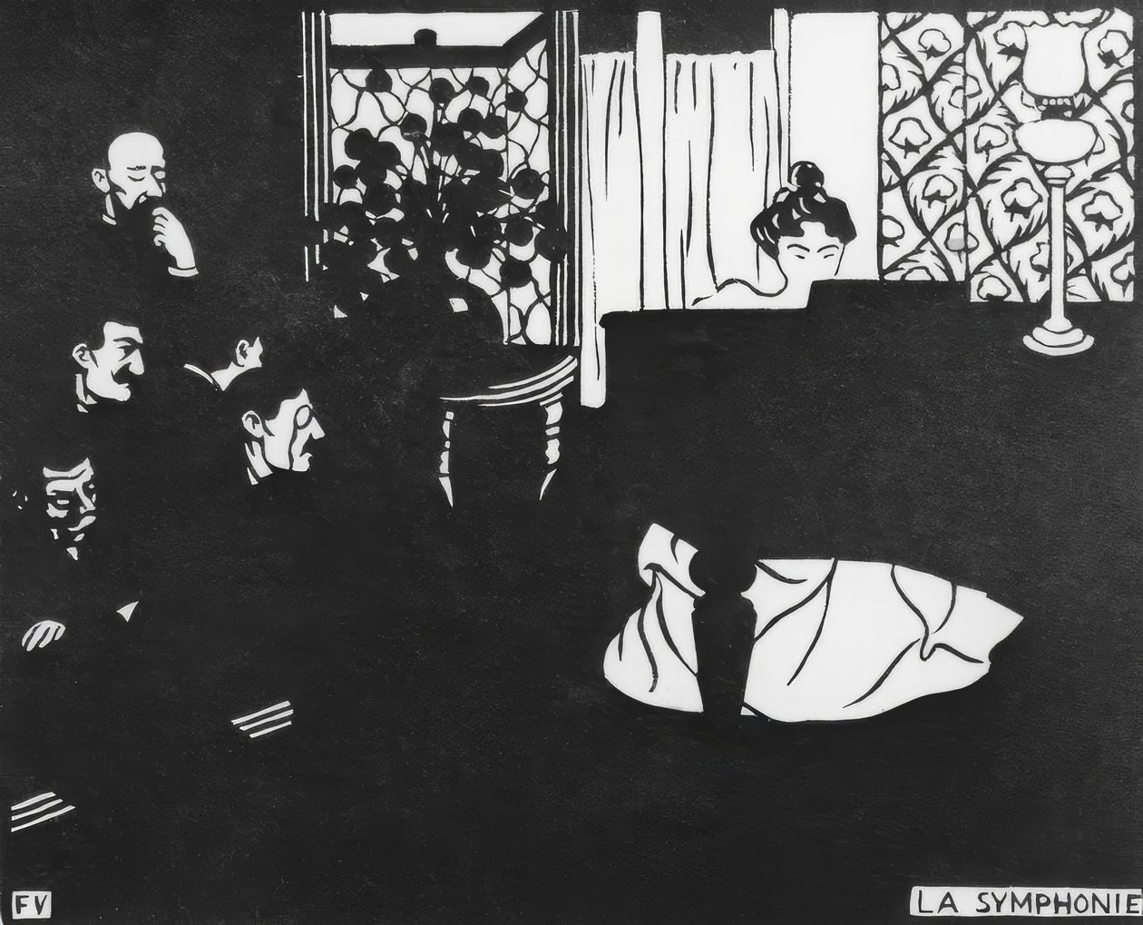 The Symphony by Felix Edouard Vallotton