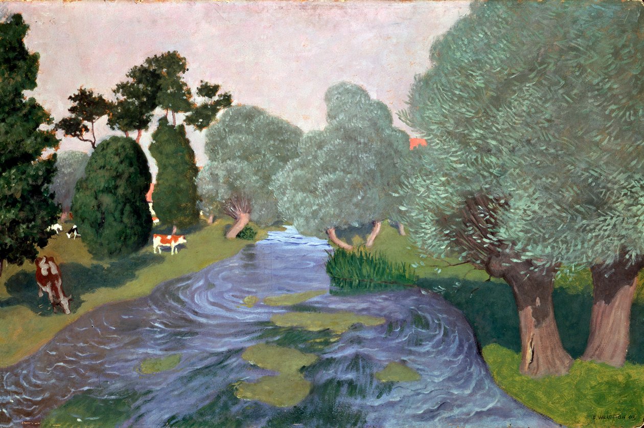 Landscape in Normandy, Arques-la-Bataille, 1903 by Felix Edouard Vallotton