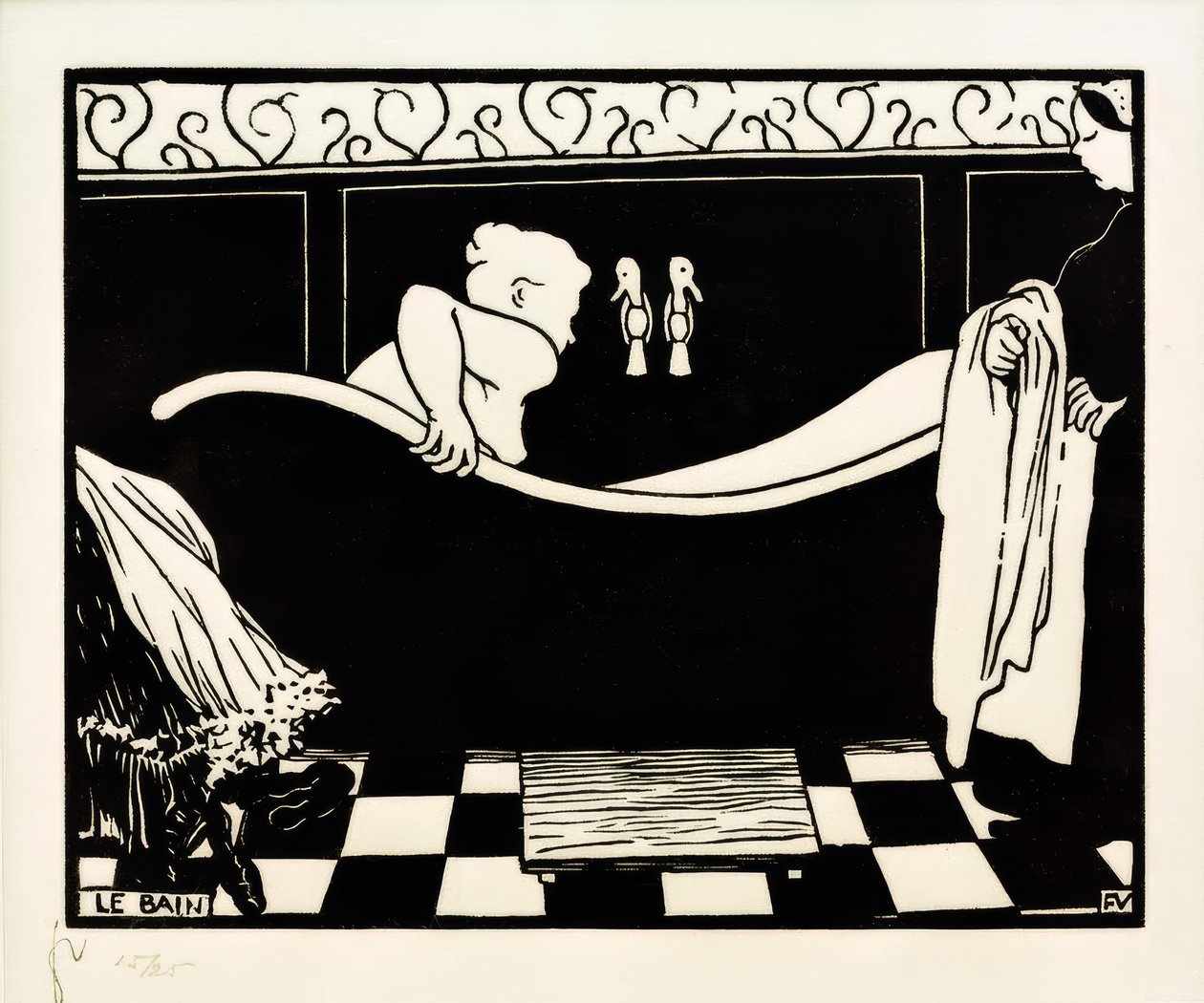 The Bath by Felix Edouard Vallotton
