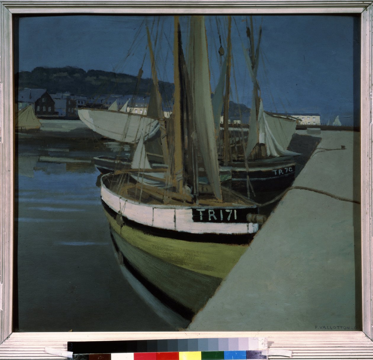 The harbour by Felix Edouard Vallotton