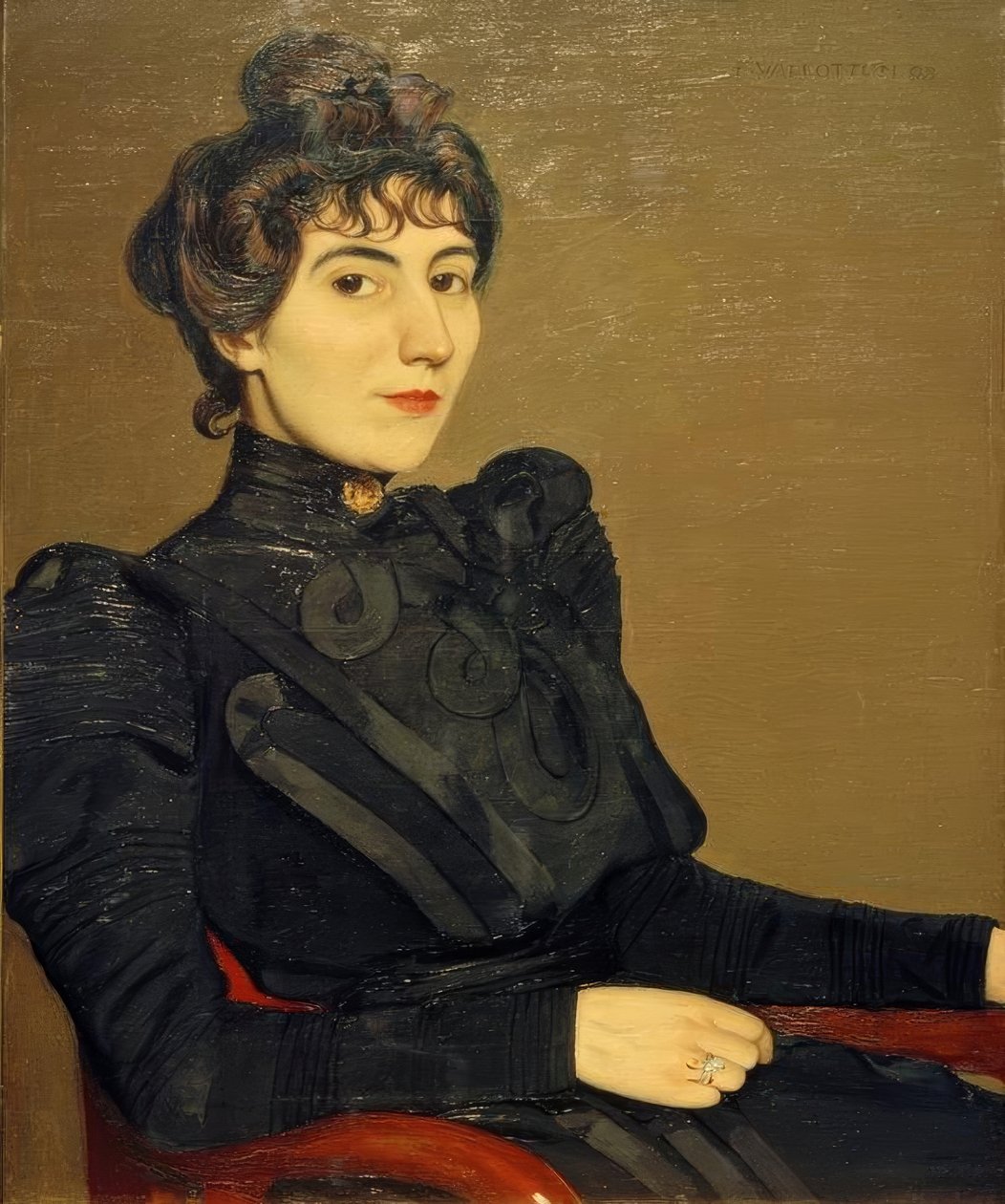 Marthe Mellot by Felix Edouard Vallotton