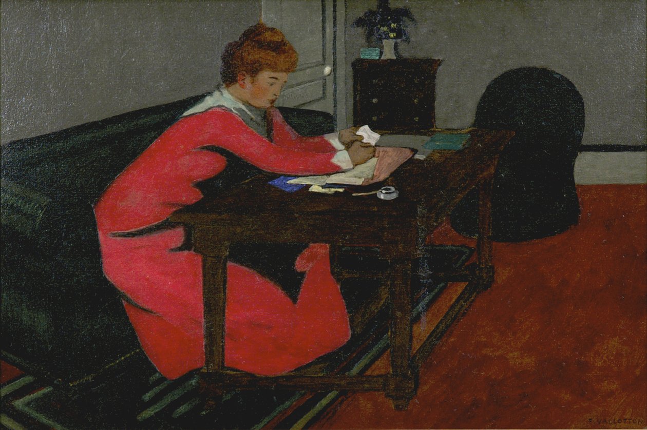 Misia at Her Desk, 1897 by Felix Edouard Vallotton